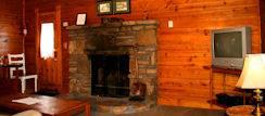 Eureka Springs Arkansas Cabins - Fireplace