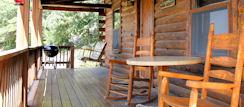 Eureka Springs Cabins - Porch Swings